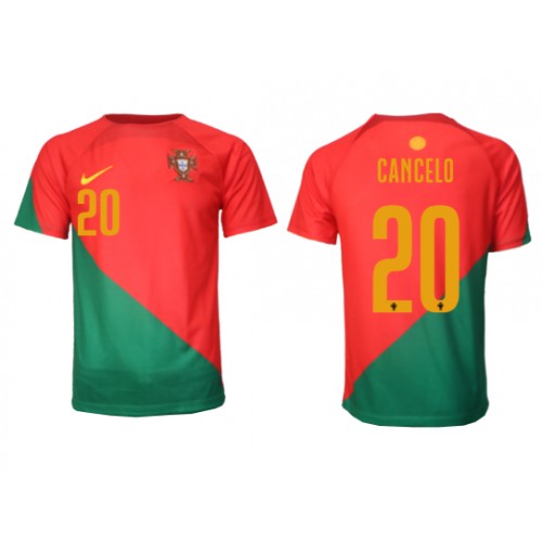 Portugalsko Joao Cancelo #20 Domácí Dres MS 2022 Krátký Rukáv